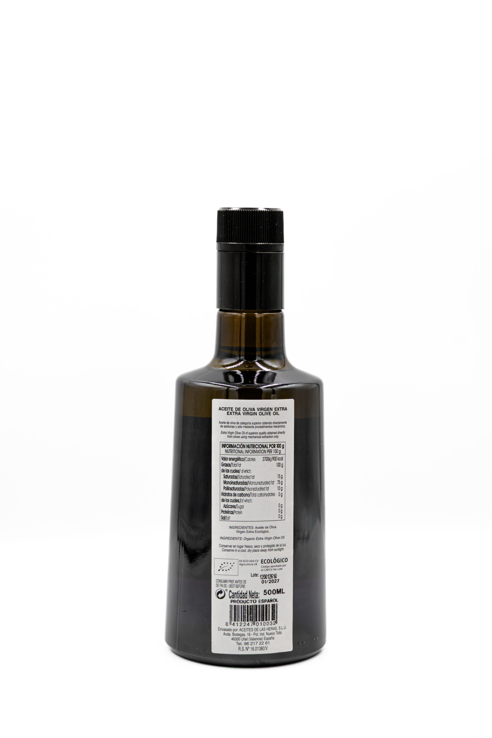 Oliwa EVOO organiczna El Renegado Hiszpańska o Kwasowości 0.19% – 500 ml zbiór 2025/2026 - obrazek 3